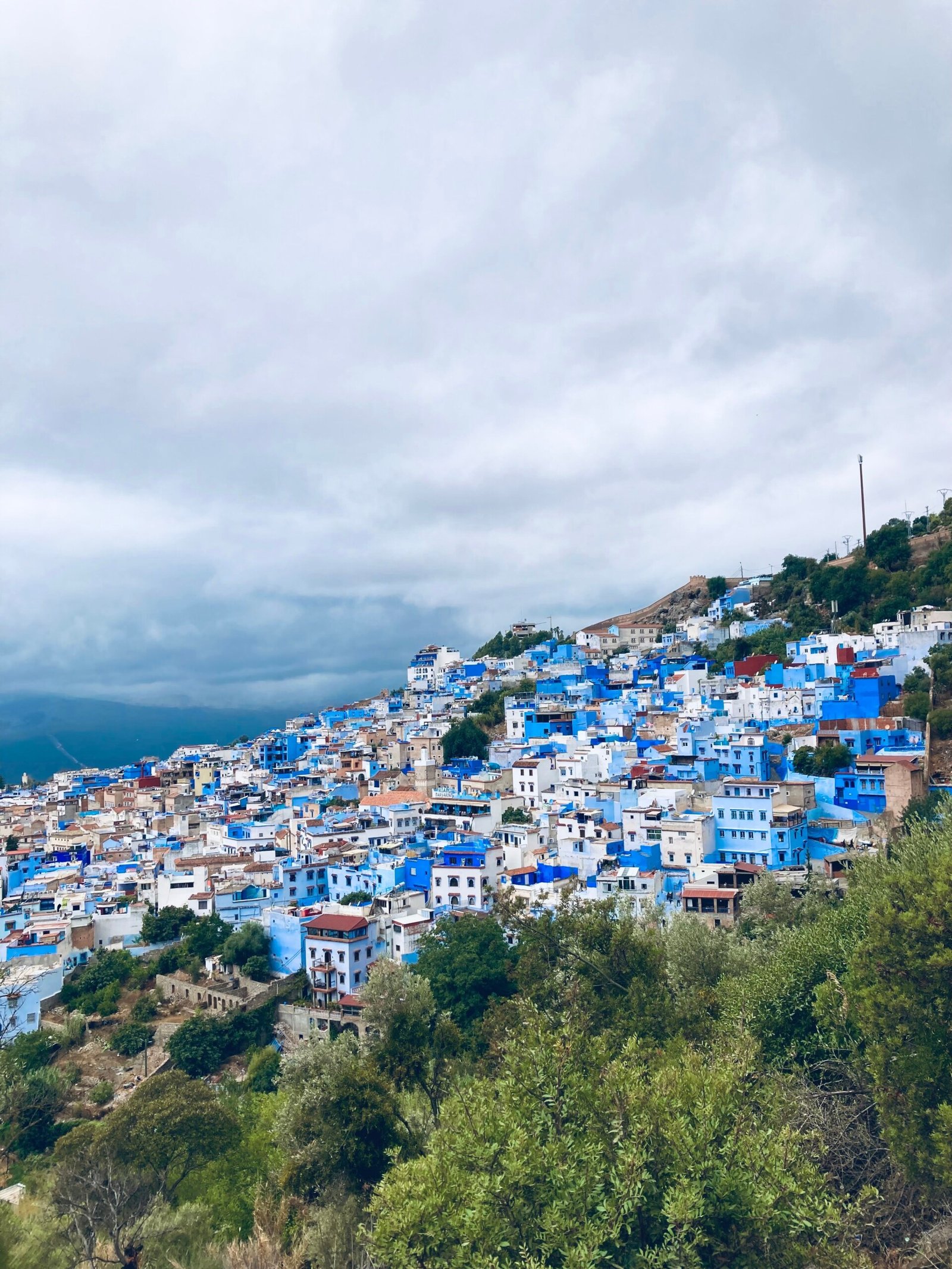 Blue-washed street in Chefchaouen