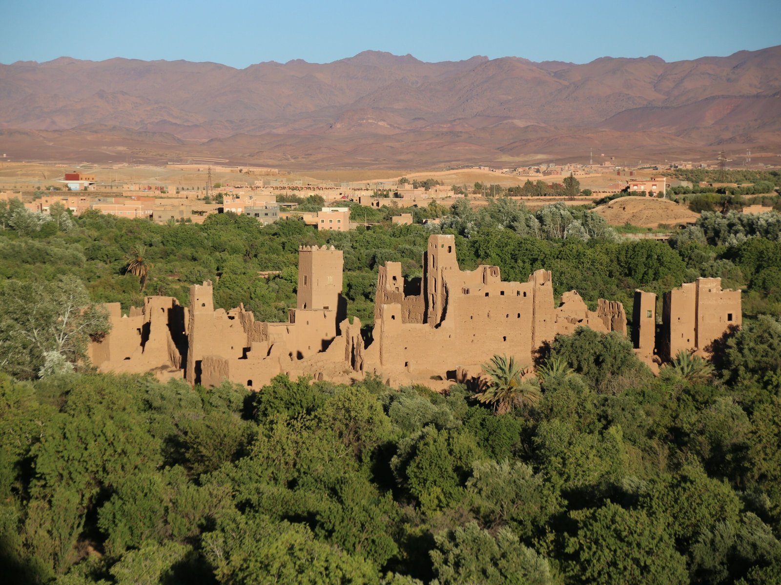 Kasbah Amridil among the palm groves of the Skoura oasis