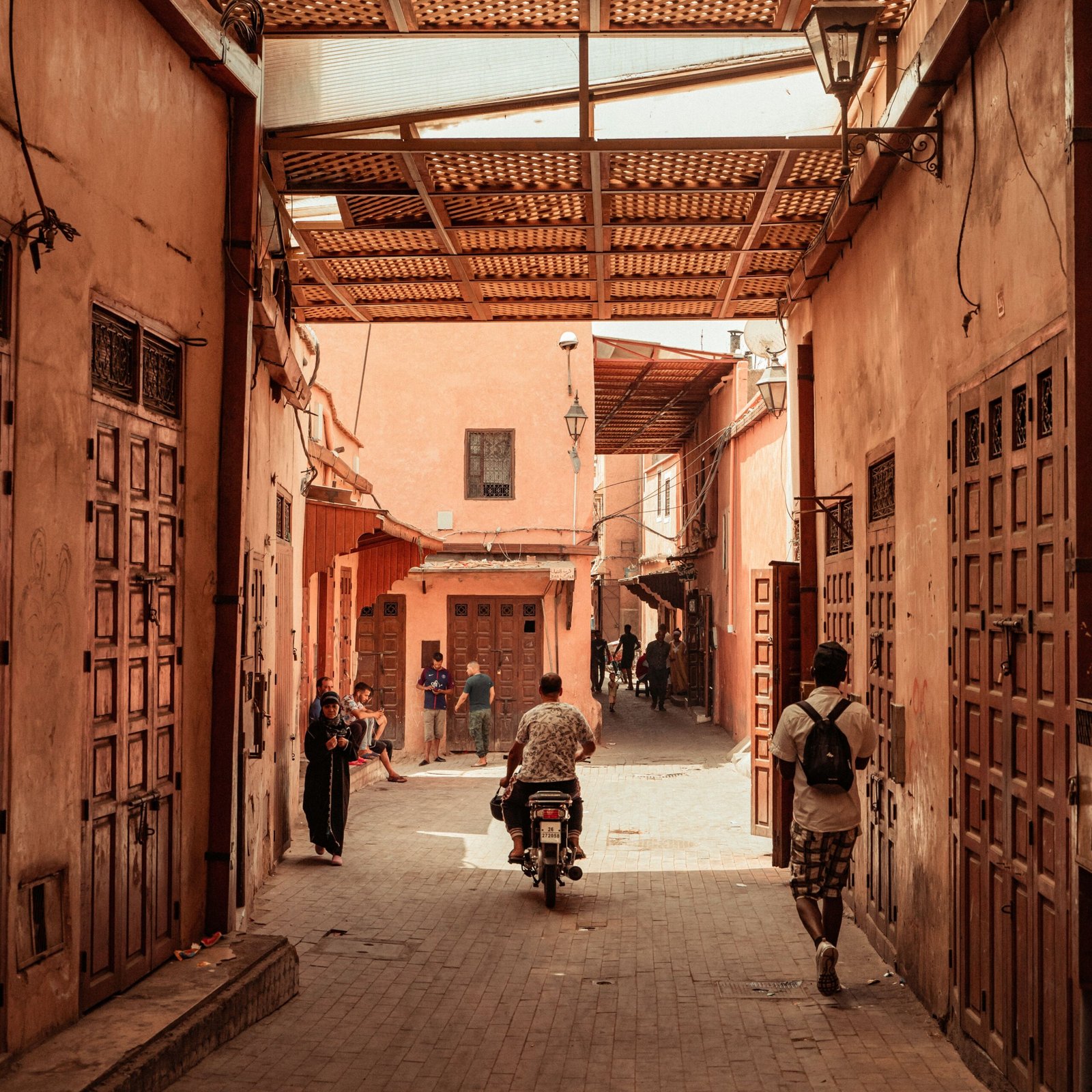 Rooftops of the Marrakech medina at dusk